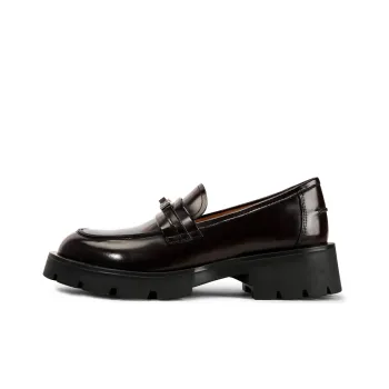 Rosa Bianca Loafers Women's Low Top Black/Burgundy