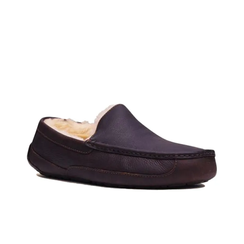UGG Ascot Cowhide Fleece Lined Stay Warm Low Tops Athleisure Casual Sports Shoe-2