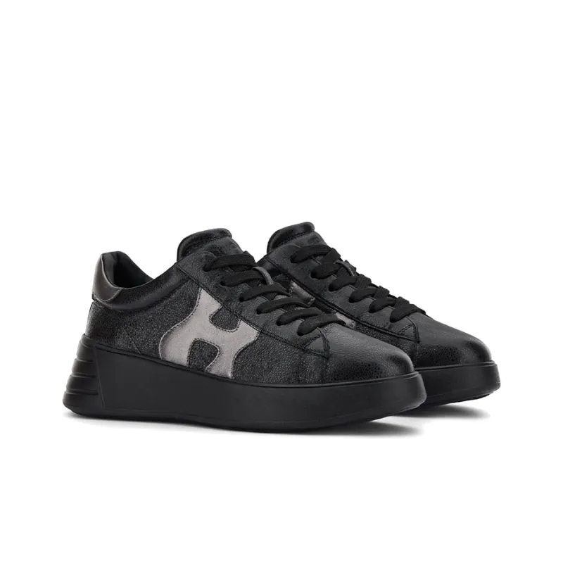 HOGAN H562 Platform Shoes Women's Black-2
