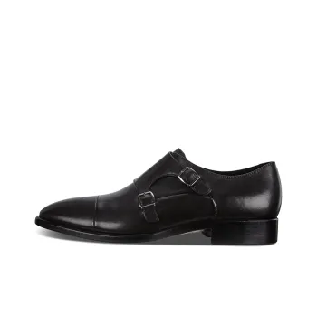 Ecco Vitrus Mondial Double Monk Casual Shoes Men's Black
