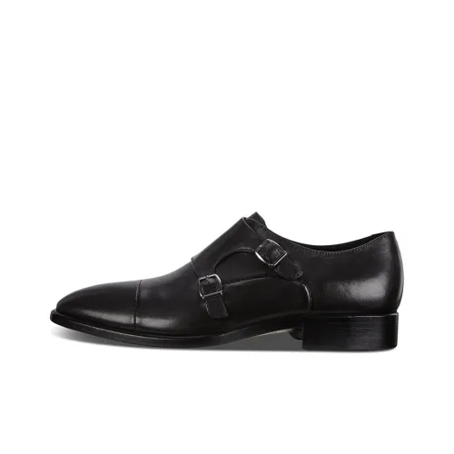 Ecco Vitrus Mondial Double Monk Casual Shoes Men's Black