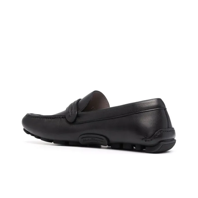 FERRAGAMO Gancini Leather Loafers-2