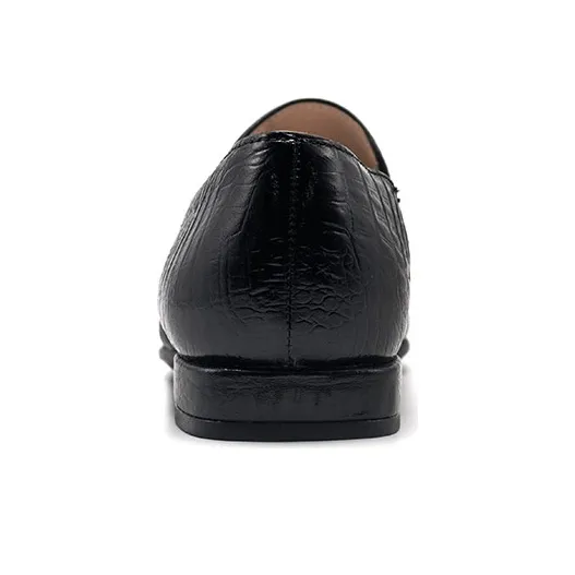 Ecco Annie Series Flat Loafers Women's Black-3