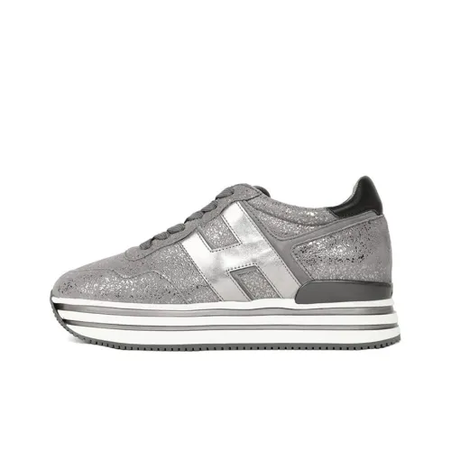 HOGAN H222 Casual Shoes Women's Low-Top Ash Silver