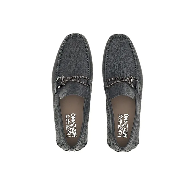 FERRAGAMO GANCINI Casual Shoes Men's Black-2