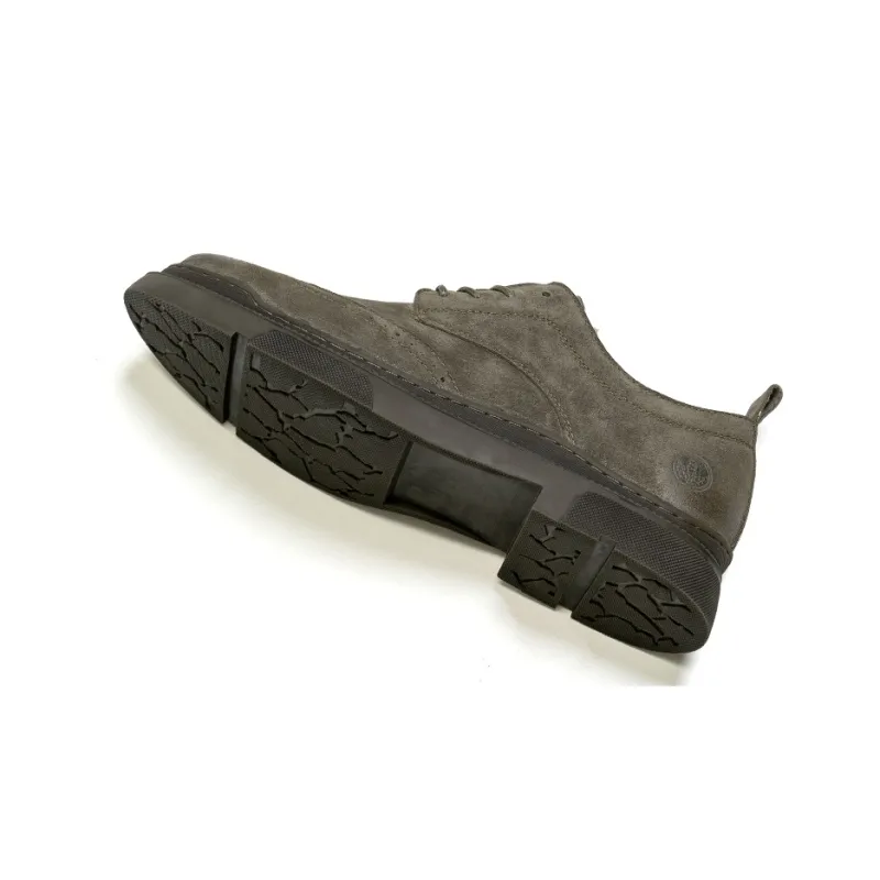 LEAVELAND Men's Casual Shoes Men Low Top Khaki/Gray-4