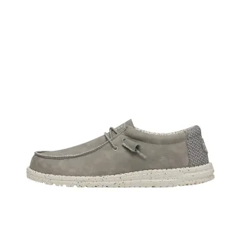 Heydude Men's Casual Shoes Men Low-Top Silver Birch