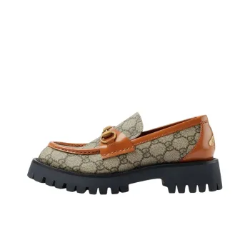 GUCCI GG Monogram Horsebit Loafers Women's