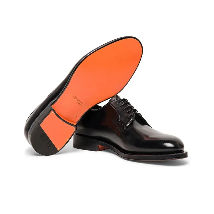 Santoni Round Toe Derby Shoes-4