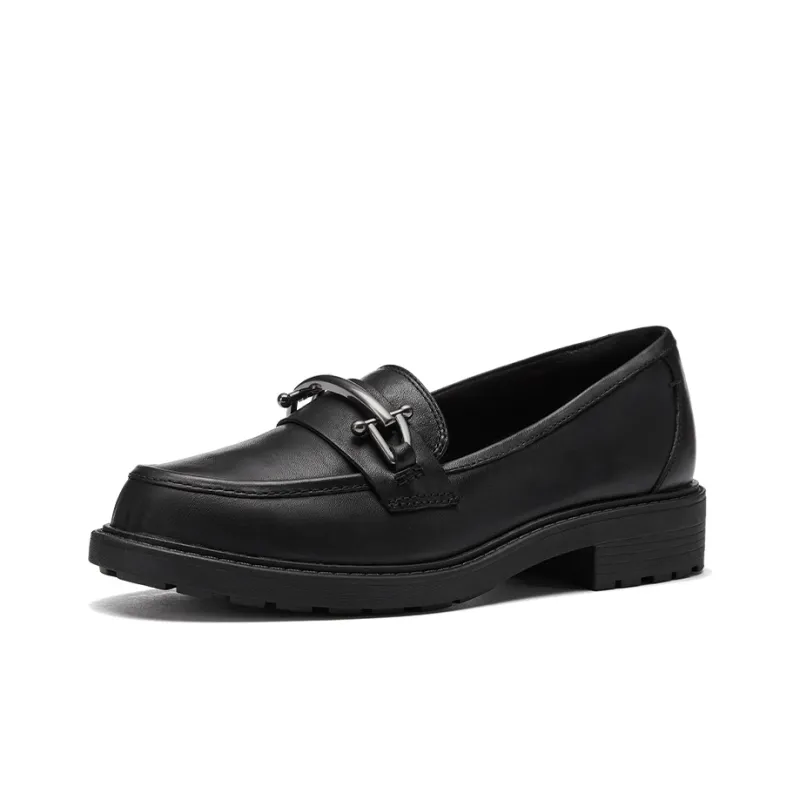 Clarks Platform Shoes Women's Black-1