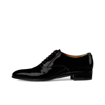 GUCCI Dress Shoes Men Low Top Black