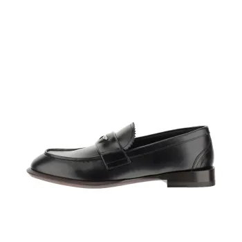 Alexander McQueen Leather Coin Embellished Penny Loafer Black