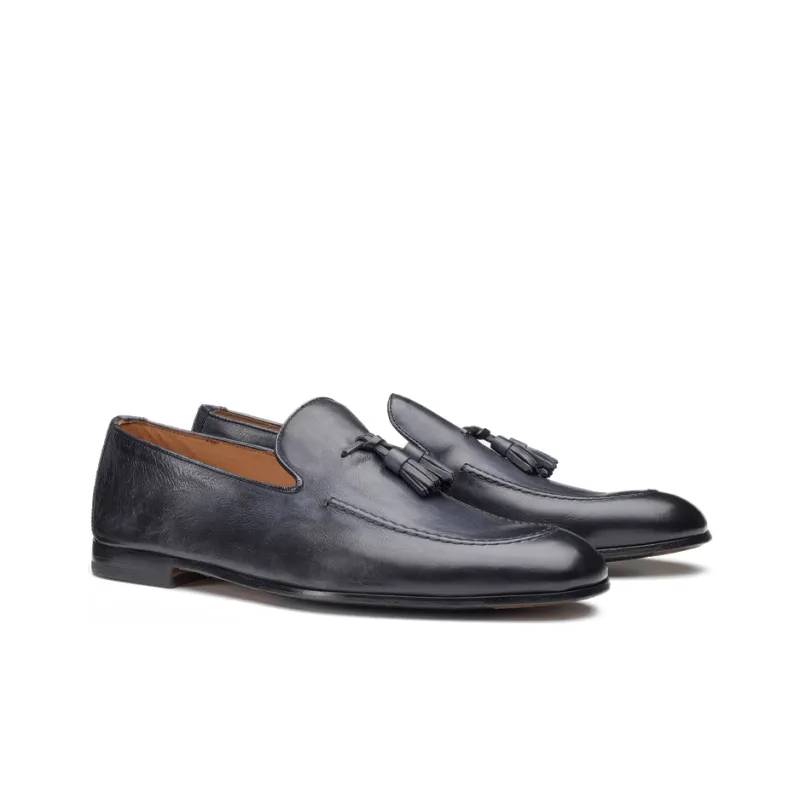 DOUCAL'S Tassel-detail Suede Loafers-2