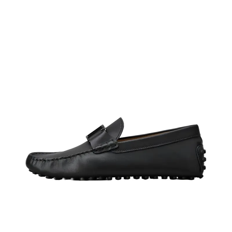 TOD'S Almond-toe Leather Loafers-0