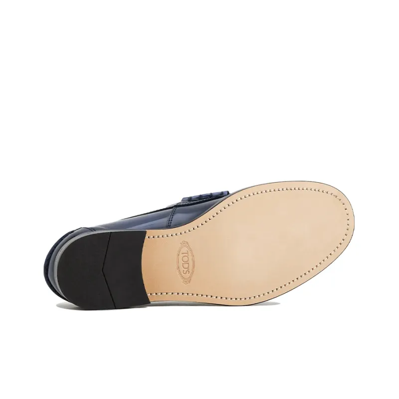 TOD'S Loafers Men Low Top Dark Blue-4