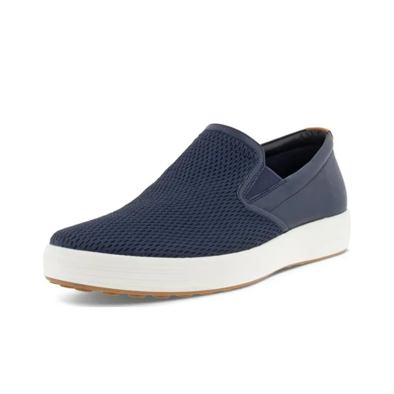 Ecco Soft Cool Slip on Casual Shoes Men's Ocean Blue-1