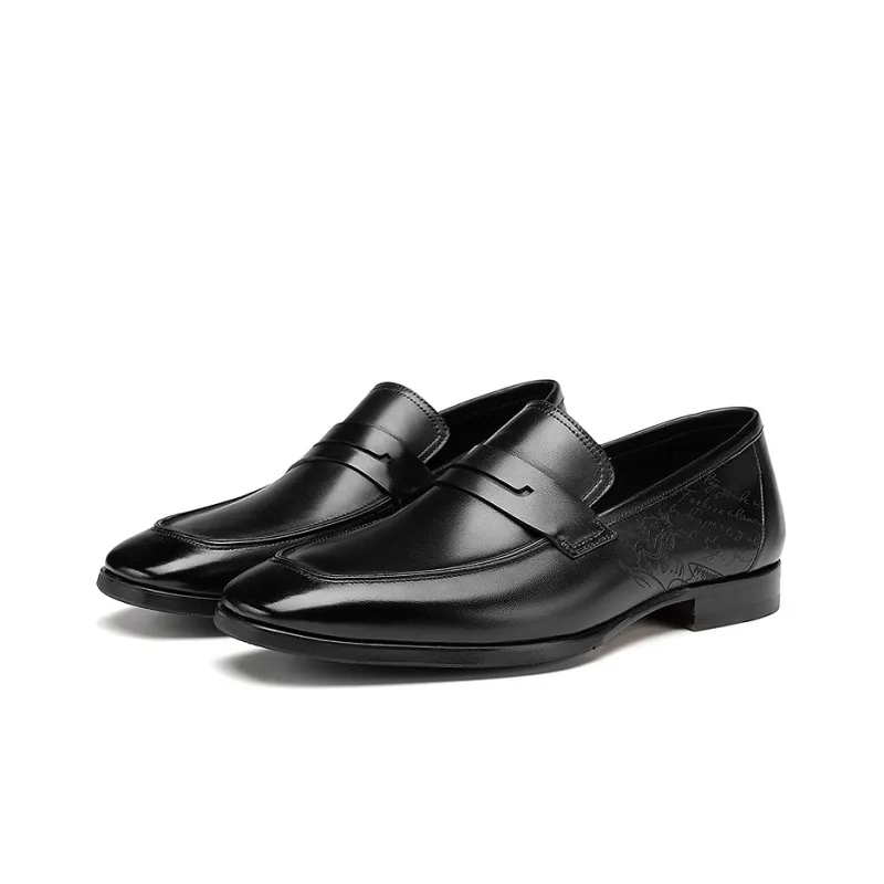 ROBERTA DI CAMERINO Casual Single Shoes Men's Black Founder Signature Edition-4