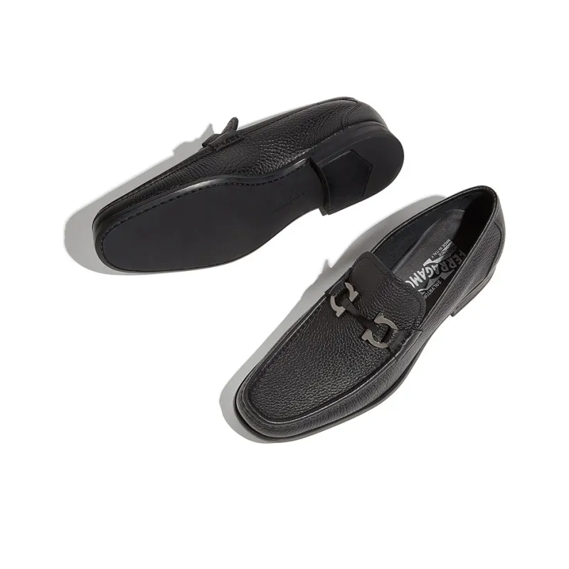 FERRAGAMO Gancini-plaque Mocassin Loafers-3