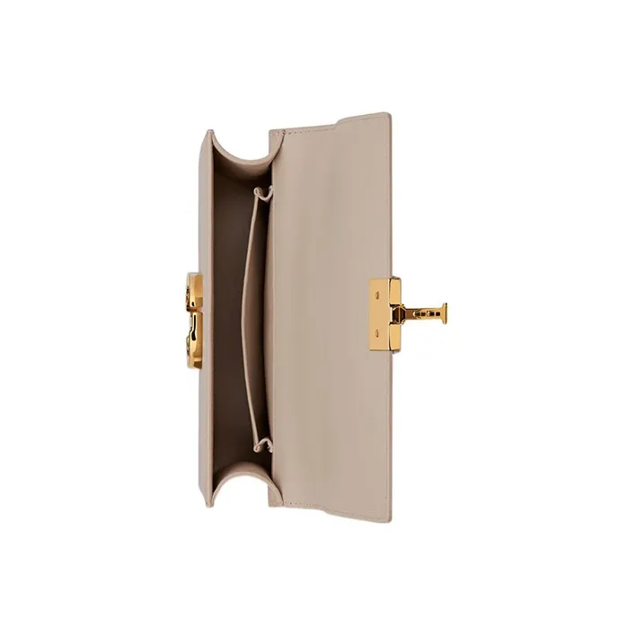 DIOR 30 Montaigne Cow Leather Monsta Bag Box Bag Handbag Shoulder Bag Crossbody Bag Small Size Women's Rouge Beige-4