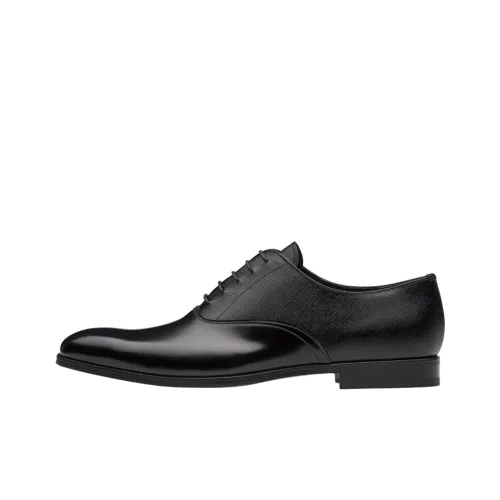 PRADA Dress Shoes Men Low-Top Black