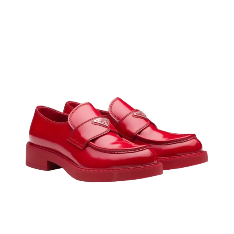 PRADA Monolith Men's Casual Shoes Men's Red-1