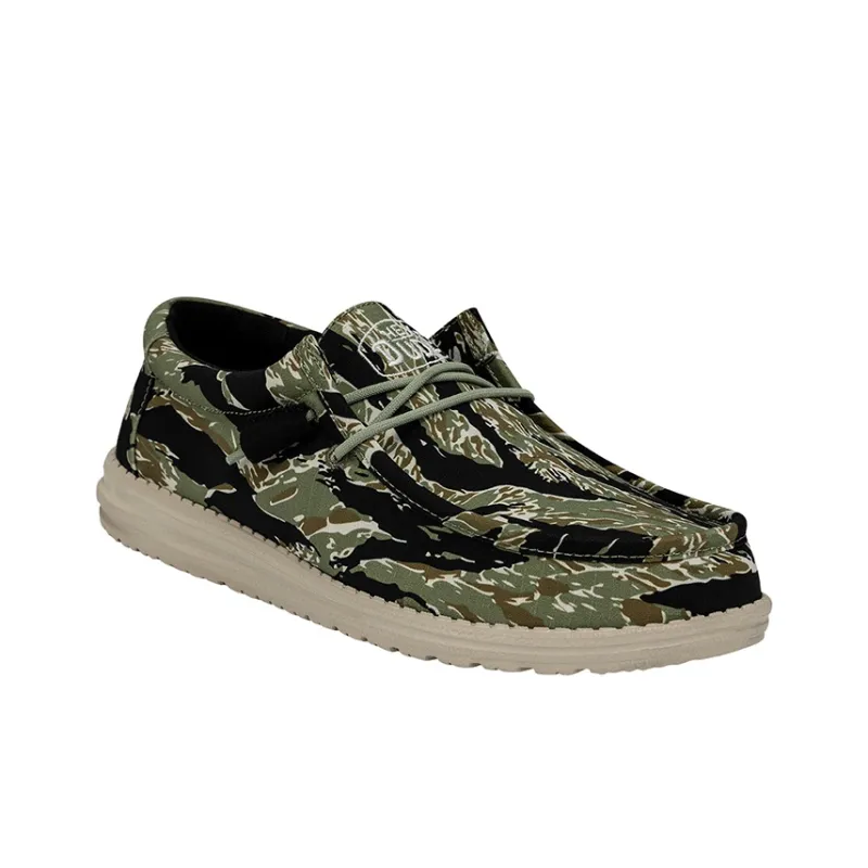 Heydude Casual Shoes Men Low Top Tiger Print Camouflage-3