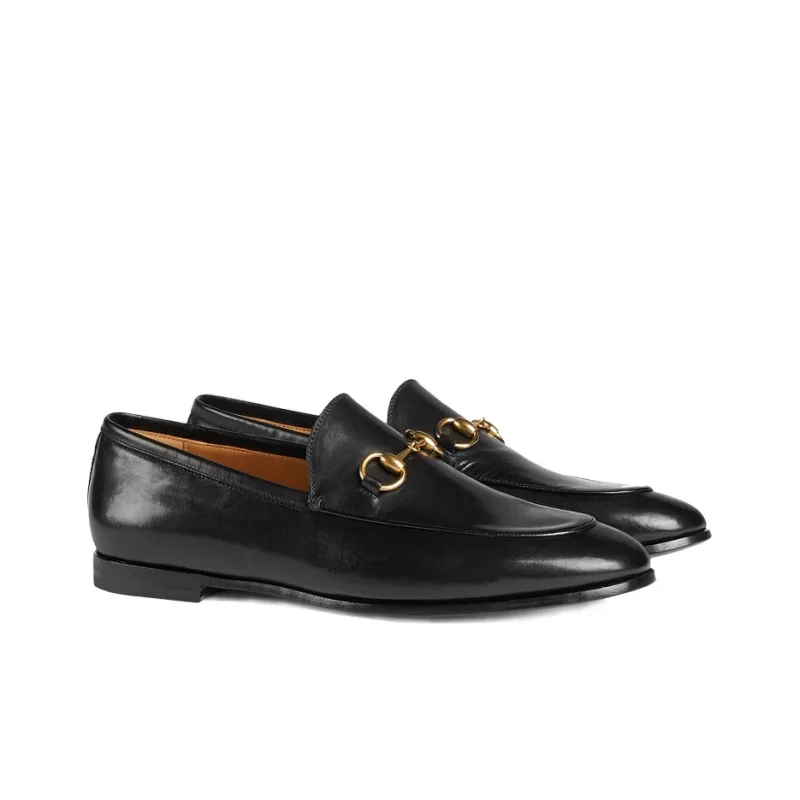 GUCCI Jordaan Loafer Black Leather-2