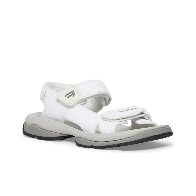 Balenciaga Tourist Sandal White Grey Women's-2