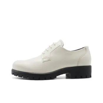 Ecco Flat Shoes Women's Limestone White