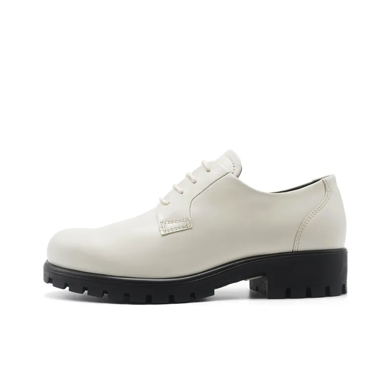 Ecco Flat Shoes Women's Limestone White-0