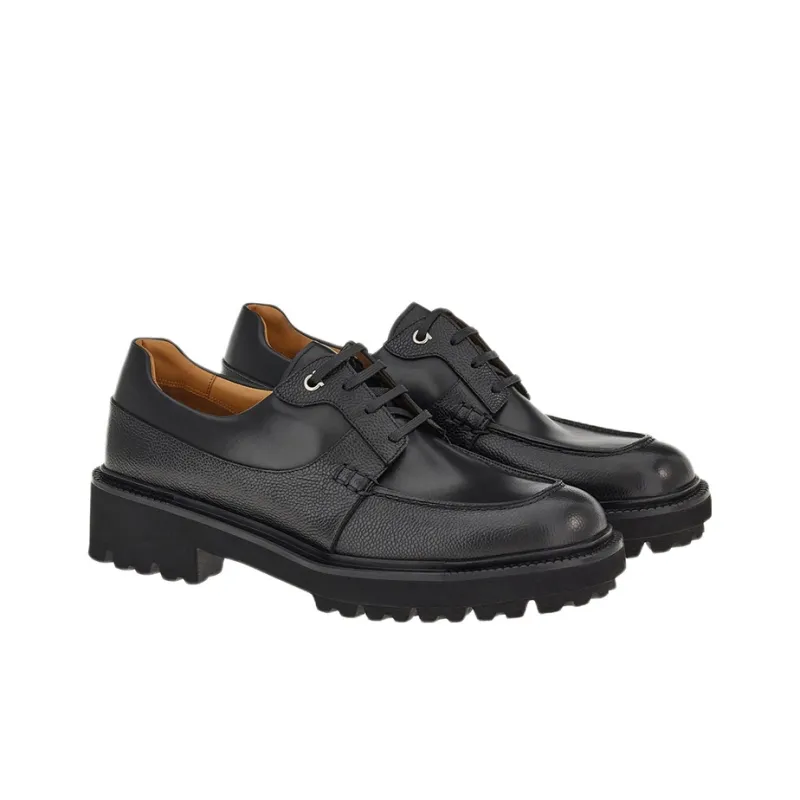 FERRAGAMO GANCINI Men's Casual Shoes Men's Black-1