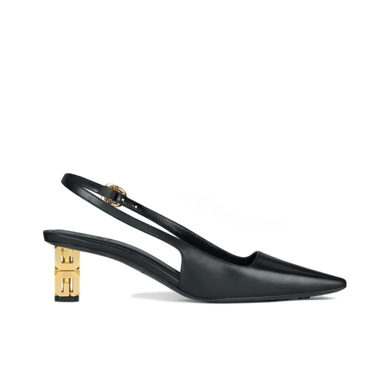 GIVENCHY G Cube Irregular Heel High Heels Women's Black-1