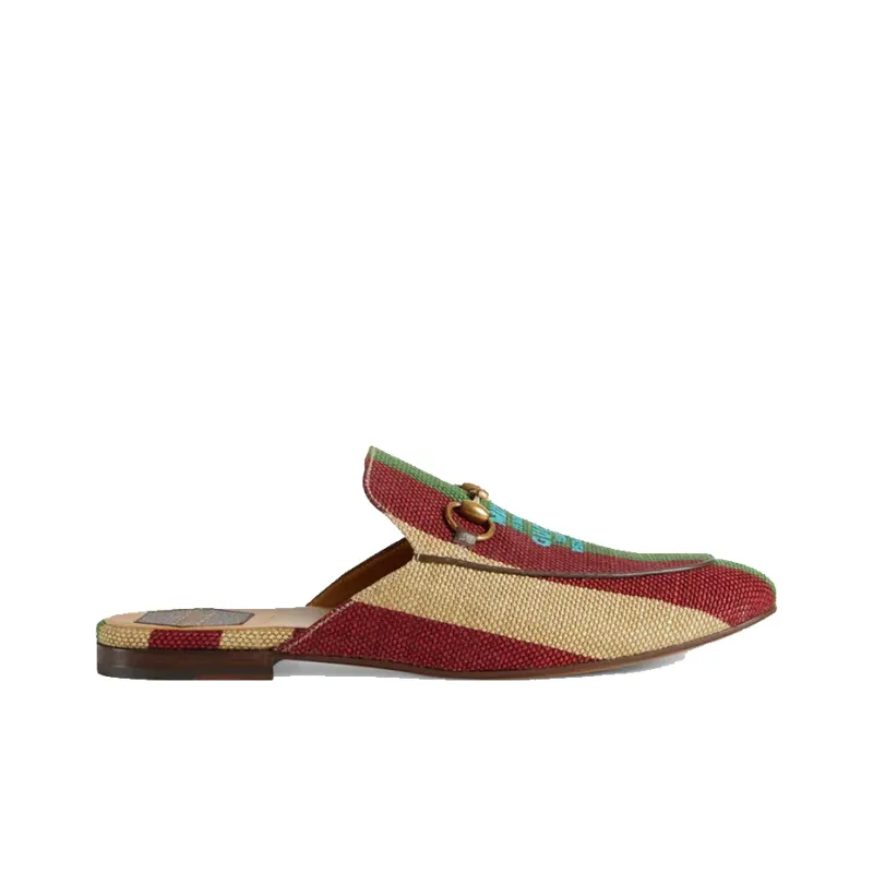 GUCCI 100 Baiadera Closed Toe Slippers Men's Multicolor-1