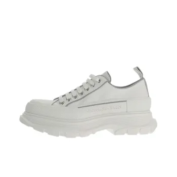 Alexander McQueen Tread Slick Lace Up Shoes 'White Grey'