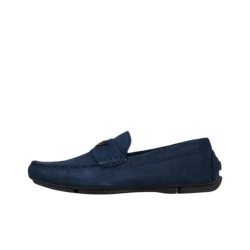 EMPORIO ARMANI Men's Casual Shoes Men Low-Top Dark Blue