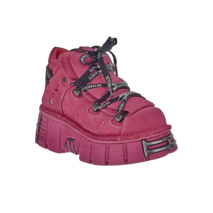 Vetements Low-Top Platform Shoes Unisex Pink-2