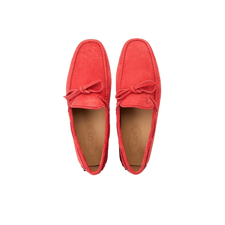 TOD'S Loafers Flat Shoes Men's Red-4
