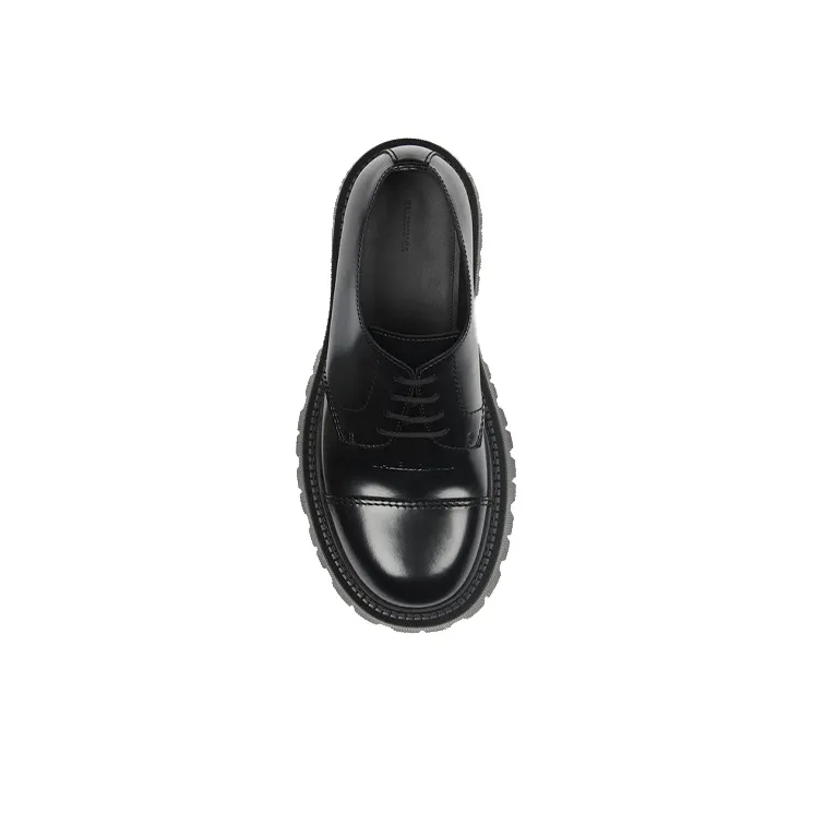 Balenciaga Tractor Black Leather Men's-4