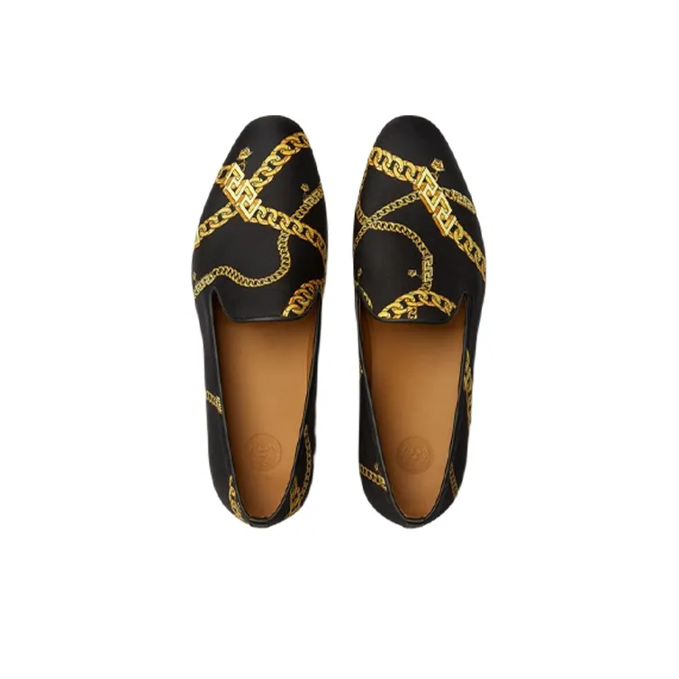 VERSACE La Greca Loafers Men's Black-4