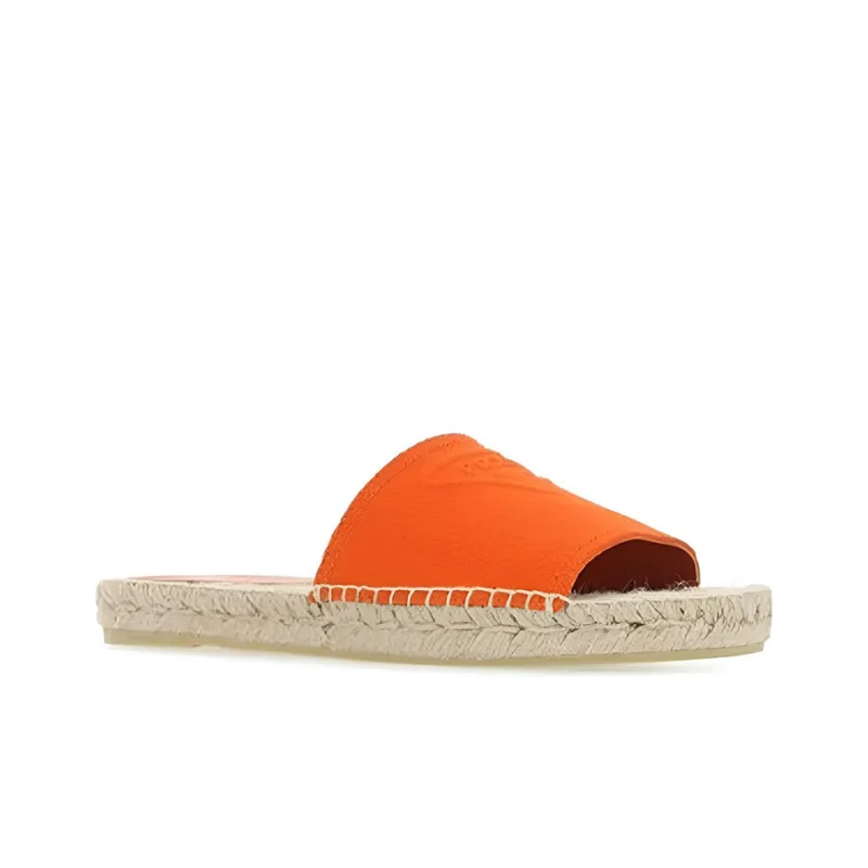 PRADA Odor Resistant Slide Slippers Women's Orange-2