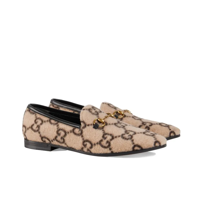 GUCCI Jordaan Gg Wool Loafer Women's-1