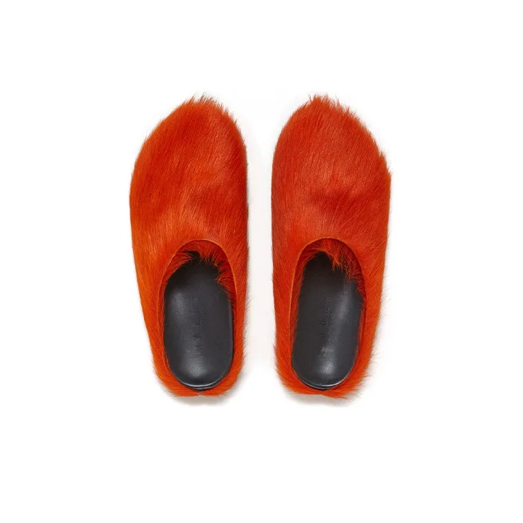 MARNI Fussbett Slip-On Flat Mules-4