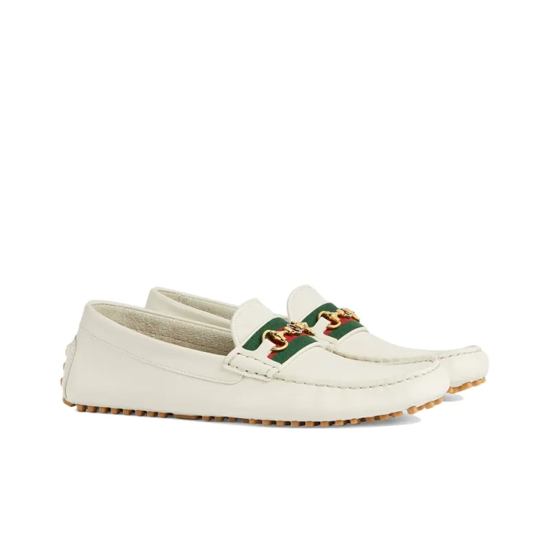 GUCCI Web Casual Shoes Men's White-1