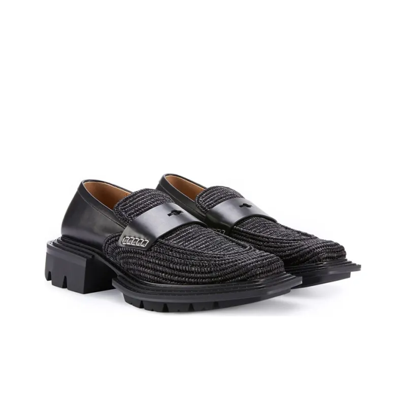 Untitlab #11 Reel Derbies Platform Shoes Unisex Black-2