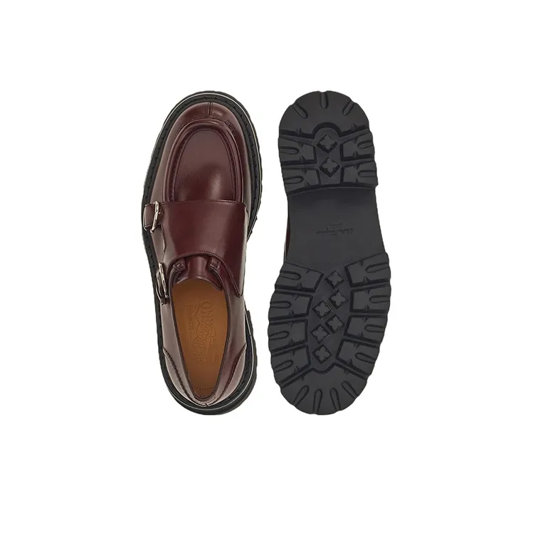 FERRAGAMO Casual Shoes Men's Burgundy-5