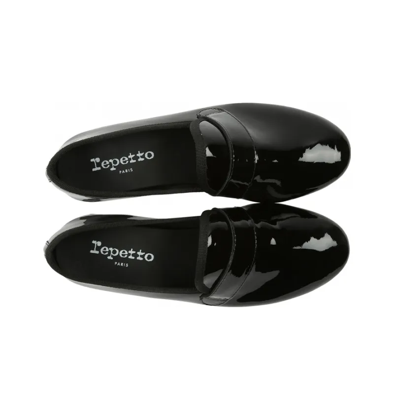 Repetto Maestro Block Heel Mary Jane Shoes Women's Black-3