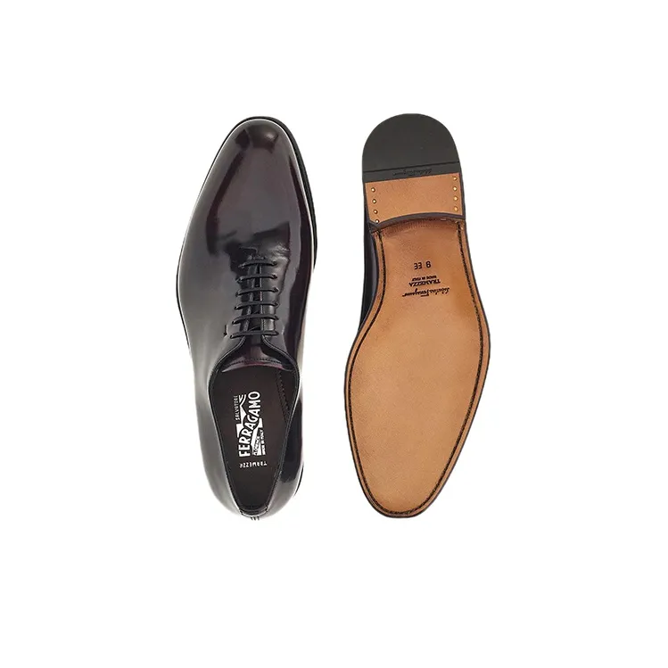 FERRAGAMO Men's Casual Shoes Men's Black Red-4