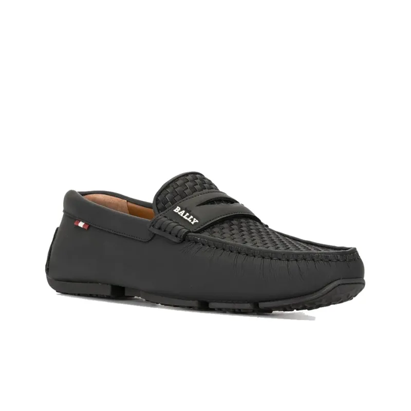 BALLY Woven Slip On Loafers-2