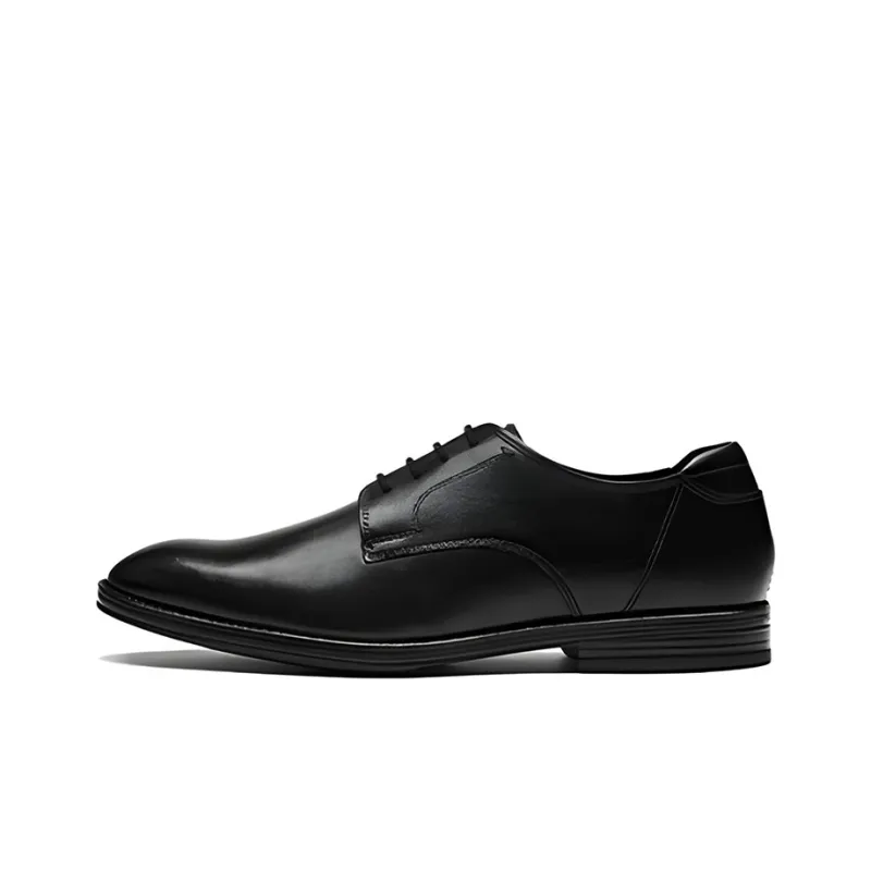 Clarks Casual Leather Shoes Men's Black-0