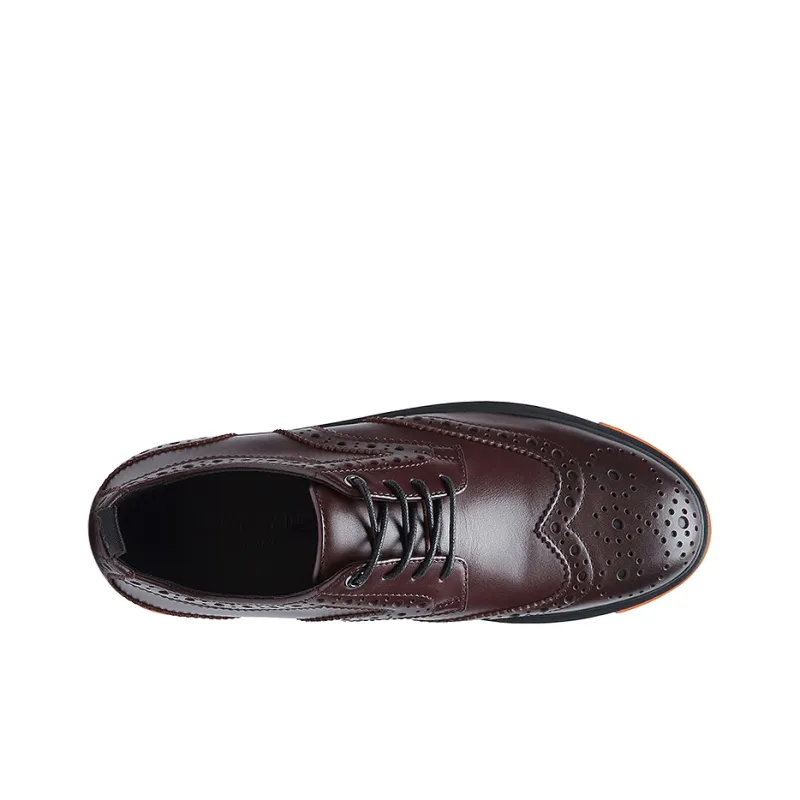 Anthony Miles Casual Leather Shoes Men's Burgundy-3